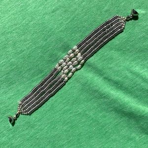 Lucky Brand silver & fresh water pearl bracelet